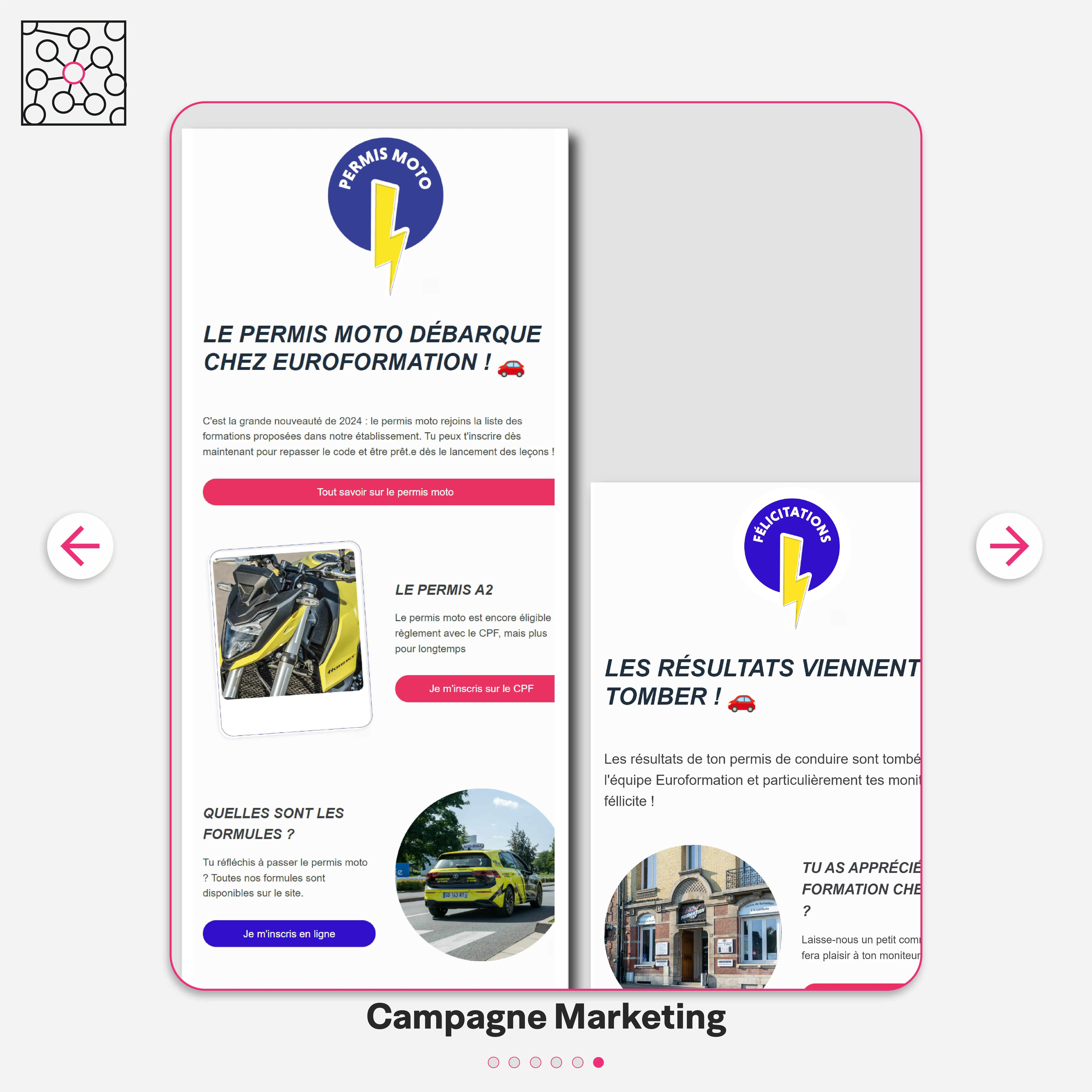 studio htag - agence communication amiens - euroformation campagne marketing